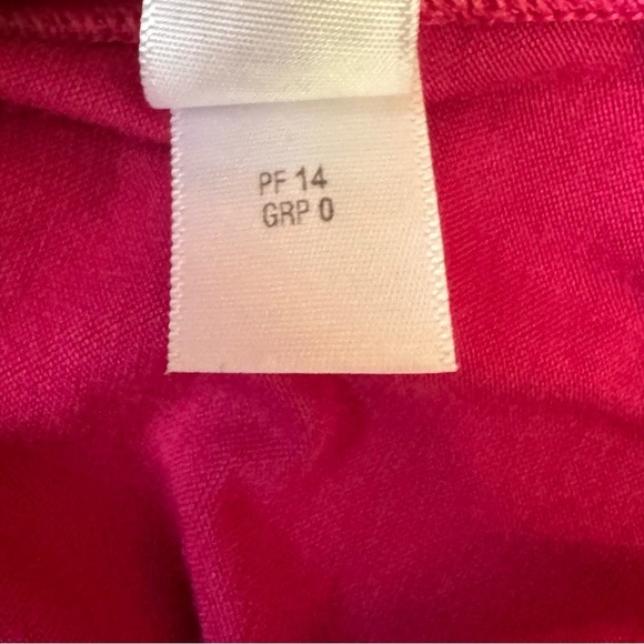 ST JOHN Fuchsia Athletic Jacket + T-shirt Set Satin Contrast Women's Medium - Picture 4 of 16